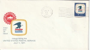 1396 July 1 1971 Postal Service FDC First Day Spencerport New York - Picture 1 of 1