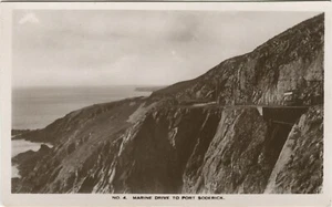 MARINE DRIVE TO PORT SODERICK, TRAM - Isle of Man Postcard - Picture 1 of 2
