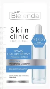 BIELENDA SKIN CLINIC PROFESSIONAL HYALURONIC ACID FACE MASK MOISTURIZING-SOOTHIN - Picture 1 of 2