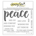 Honey Bee Peace Buzzword Stamp Set  12pc : Vintage Holiday Collection