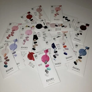 Edgeu Perfect Gel Nail Wraps Semi Cured Gel Nail Strips - Multiple Colors [New] - Picture 1 of 244