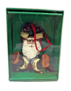 Kurt S. Adler Holly Dearies Christmas Ornament Hanging Heart Santa New - Picture 1 of 7