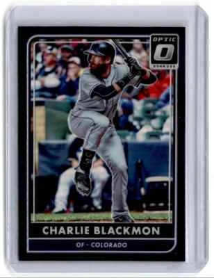 2016 Donruss Optic Purple Charlie Blackmon Colorado Rockies #134 - Image 1 of 2