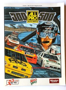 1989 ALLE PRO AUTOTEILE 300/500 NASCAR Rennprogramm CHARLOTTE MOTOR SPEEDWAY - Bild 1 von 2