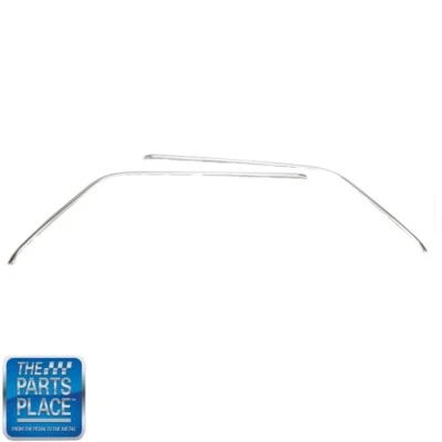 Juego de molduras de borde de riel de goteo de techo El Camino 1964-1967 (2 piezas) - aluminio Foto 1 de 2