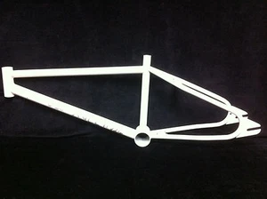 Super Rare White NOS 1987 HUTCH PRO RACER CR-MO Error FRAME Old School BMX Star  - Picture 1 of 12