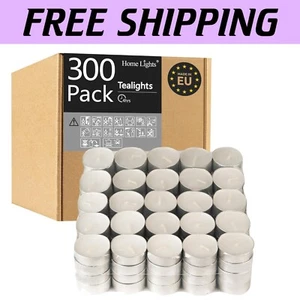 Smokeless White Tealight Candles in Bulk - 300 Durable and Elegant Votives - Picture 1 of 10