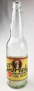 Antigua botella de cerveza pura Bartel's vintage Wilkes Barre PA etiqueta de papel cervecería - Imagen 1 de 10