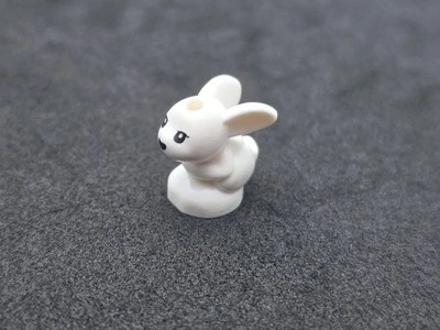 LEGO 18852pb01 Minifigure Animal White Bunny / Rabbit, Friends, Baby New - Image 1 of 2