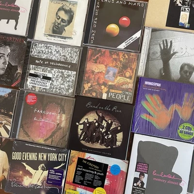 Paul McCartney CD Lot of 33 Many New In Shrink w/Hype Import MINT Beatles Foto 1 de 4