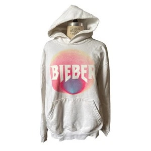 Sudadera con Capucha Justin Bieber Justice World Tour Gráfica Blanca Talla XL - Imagen 1 de 5