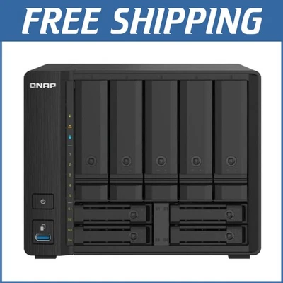 NAS de alta velocidad de 9 bahías con puertos dobles de 10 GbE para un rendimiento de almacenamiento mejorado Foto 1 de 4