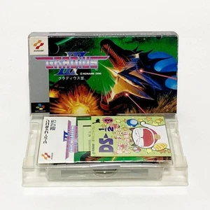 Super Famicom Gradius III Box & Manual with Flyer Japan Used Japan - Picture 1 of 10