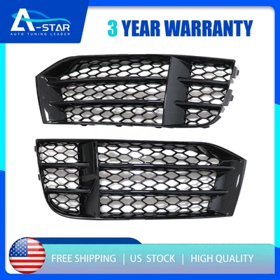 Para Audi RS5 2010-2016 Nuevo parachoques delantero luz antiniebla inferior cubierta parrilla EE. UU. Foto 1 de 4