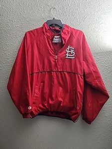 Chaqueta roja con media cremallera grande majestuosa de los Cardenales de San Luis - Imagen 1 de 10