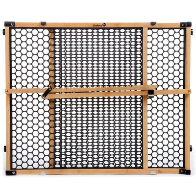 Puerta de bebé de bambú Safety 1st 28"-42" sin puerta de taladro 24" de alto negra Foto 1 de 4