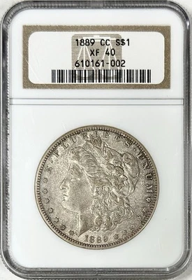 1889 CC MORGAN SILVER DOLLAR NGC XF40 KEY DATE CARSON CITY - Image 1 of 2