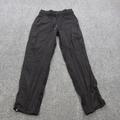 Pantalones Lululemon Mujer 2 Negro Rosa Yoga Ropa Activa Atlética Gimnasio Danza Viento Foto 1 de 4