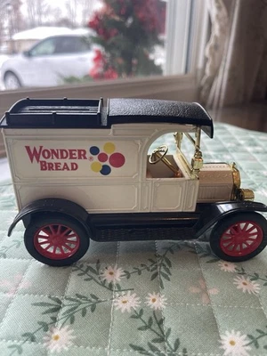 复古 Ertl 复制品 福特 1913 年 T 型 Van-Wonder 面包卡车 硬币银行 — 第 1/4 张图片