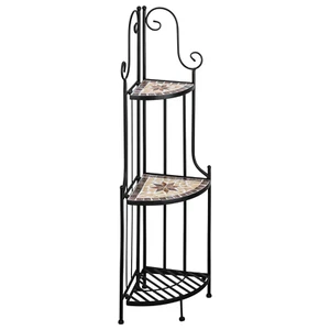 Kleines Eckregal stehend 115cm Pflanzenständer Outdoor Pflanzenregal Balkon - Bild 1 von 5