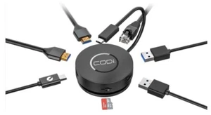 Station d'accueil USB C Mini 7 ports petit HDMI USB3 Micro-SD RJ45 CODI reconditionnée - Photo 1/2