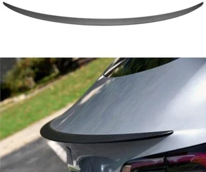 Tesla Model 3 Spoiler Trunk Lip Spoiler ABS Matte Carbon Fiber Pattern 2017-2023 - Imagen 1 de 8