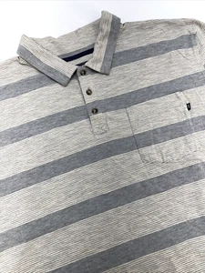 Camisa Polo The North Face 2 Botones Bolsillo Para Hombres XXL Gris Rayas Aire Libre Senderismo - Imagen 1 de 12