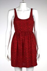 Cooperative Dress Size S Red Printed Hearts Above Knee Sheath Sleeveless