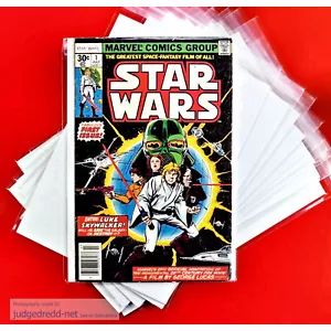 Marvel Star Wars etc Comic Bags ONLY Size17 [Available Now] x 25 New - Picture 1 of 11