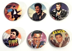 PIN BACKS ELVIS PRESLEY - SIN USAR ~ 1/2 PULGADA - Imagen 1 de 2
