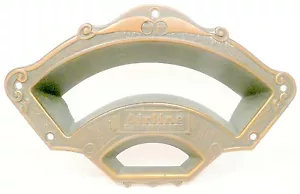 vintage* MONTGOMERY WARD "AIRLINE" 62-11 RADIO part: BRASS DIAL FACEPLATE - Picture 1 of 2