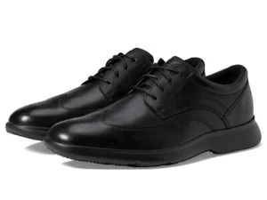 Rockport Z1888* Black Leather Truflex Dressport Wing Tip Oxford Shoes Size 10 M - Picture 1 of 8