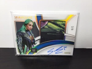 Shotzi Blackheart 2022 Panini Immaculate Superstar Worn Patch On Card AUTO 2/8 - Picture 1 of 4