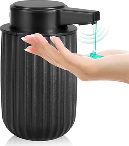 Automatic Soap Dispenser Liquid for Kitchen: 9 OZ Touchless Plastic Black 3-Leve - Picture 1 of 12