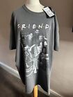 PLT Charcoal Grey Friends Photographic Printed Washed T-shirt Top size XL