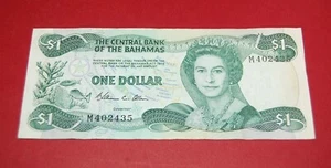 Bahamas $1 One Dollar 1974 The Central Bank of the Bahamas - My Note #2 - Picture 1 of 2