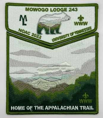 OA Lodge 243 Mowogo Northeast Georgia Council 2022 NOAC 2-pc Set Green Border - Image 1 of 2