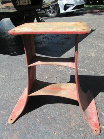Antique Cast Iron Cream Separator Base Stand Steampunk Industrial Table Pedestal Cover