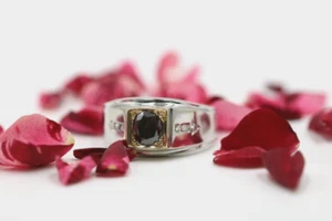 Mens 14K Gold 1 Carat Fancy Brown Natural Diamond Signet Ring 1.11CTW Band $7400 - Picture 1 of 16