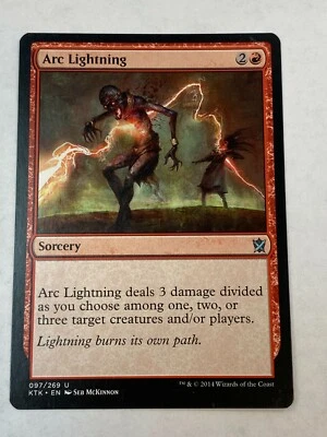 Arc Lightning - Khans of Tarkir - Magic the Gathering MTG Nice! - Image 1 of 2