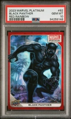 Black Panther #82 Red Rainbow PSA 10 Upper Deck 2023 Marvel Platinum - Image 1 of 3