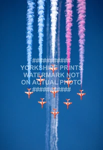 RAF RED ARROWS PHOTO PRINT ALL SIZES FRAMING 2024 ROYAL AIR FORCE AVIATION g - Picture 1 of 10