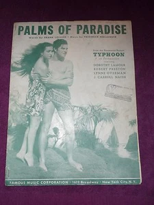 PALMEN DES PARADIESES TAIFUN DOROTHY LAMOUR & ROBERT PRESTON NOTEN  - Bild 1 von 5