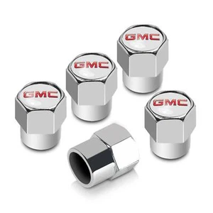 GMC Tire Stem Valve Caps Set (Chrome) - Picture 1 of 1