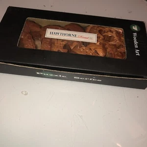 Hawthorne Direct Wood Dragon Carved Puzzle Art Asian— Partially Open Beautiful - Picture 1 of 7