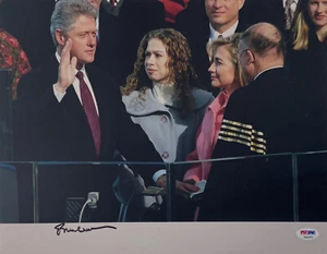 President Bill Clinton Signed 11 x 14 Color Photo from Inauguration PSA/DNA LOA - Picture 1 of 2
