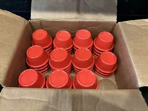 43 Stück Gessner 0382A rotes Melamin 3 Unzen Auflaufförmchen NEU ALTER BESTAND - Bild 1 von 4