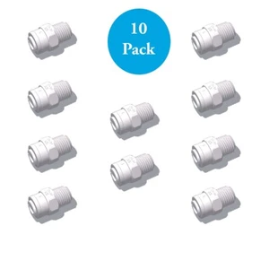 3/8" x 1/4' Mur-Lok gerade Reduzierung, Schnellkupplung 10/Pack Wasserschlauchverschraubung - Bild 1 von 2