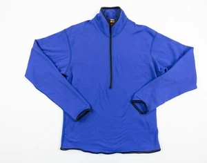 Vintage REI Sweater Mens Large Blue 1/2 Zip Pullover Fleece Adult Outdoors - Picture 1 of 13