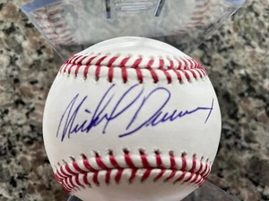 MIKE DEVEREAUX ATLANTA BRAVES 1995 NLCS MVP SIGNED MAJOR LEAGUE BASEBALL - Picture 1 of 4